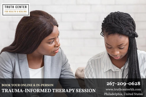 Truth Center for Health & Healing offers trauma-informed therapy sessions to provide a safe and supportive environment for individuals seeking healing from past traumatic experiences. Our therapists are trained in evidence-based techniques that focus on understanding the impact of trauma on both the mind and body and work collaboratively with clients to develop personalized treatment plans. For more information, visit our website!