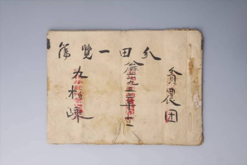 1933年宁化九柏嵊贫农团分田一览薄