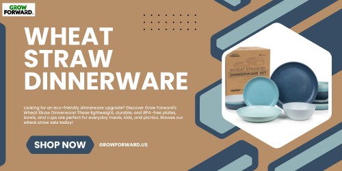 Looking for an eco-friendly dinnerware upgrade? Discover Grow Forward's Wheat Straw Dinnerware! These lightweight, durable, and BPA-free plates, bowls, and cups are perfect for everyday meals, kids, and picnics. Browse our wheat straw sets today! Visit us: https://growforward.us/product-category/wheat-straw-dinnerware/