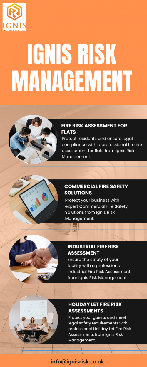 Protect residents and ensure legal compliance with a professional fire risk assessment for flats from Ignis Risk Management. Our experienced team identifies potential fire hazards, evaluates safety measures, and provides practical recommendations to improve protection in residential buildings. We help landlords, property managers, and housing providers meet current fire safety regulations while creating safer living environments for occupants. Whether for small apartment blocks or large residential developments, our tailored assessments support effective risk management and compliance. For expert guidance and reliable service, contact Ignis Risk Management today at 01473 561135 or email info@ignisrisk.co.uk for professional fire safety support.
Visit as:https://ignisrisk.co.uk/our-services/fire-safety/sectors/residential/